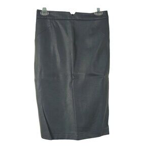 Vintage Tart Vegan Leather Black Skirt Sz Small Perfect Classic Skirt READ DESCR